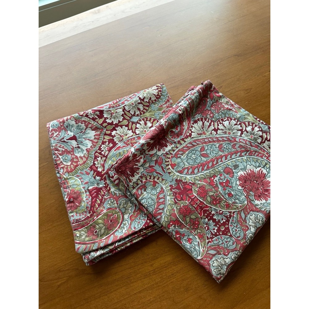 Bella Paisley Pottery Barn Euros shams Set of 2